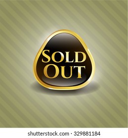 Sold Out gold badge or emblem