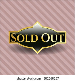 Sold Out gold badge or emblem