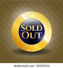 Sold Out gold emblem or badge