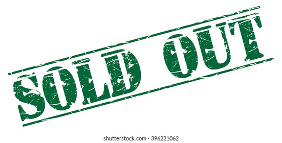 sold out grunge stamp, vector illustration