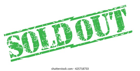 sold out grunge stamp, vector illustration