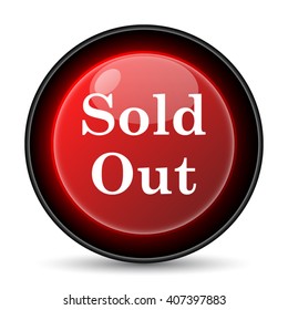 Sold out icon. Internet button on white background. EPS10 vector