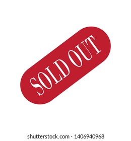 sold out icon logo vector design template