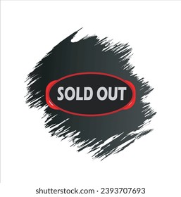 Sold out icon logo vector design illustration