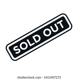 Sold out icon vector illustration