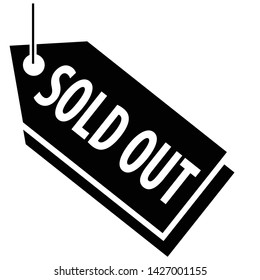 Sold out icon vector illustration