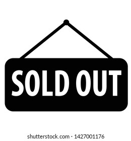 Sold out icon vector illustration