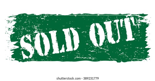 sold out icon, vector illustration
