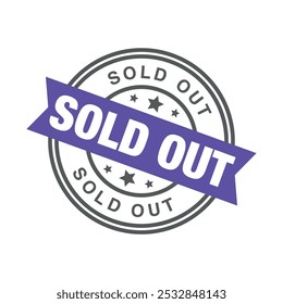 Sold Out Letter Rubber Stamp Template
