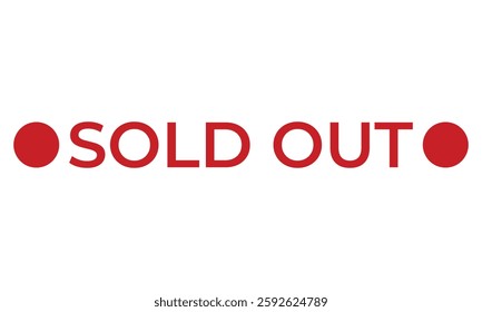 Sold out pattern watermark background. Banner Sticker label sold out product, Sale badge icon symbol vector design for you Property Business Website isolated on color background