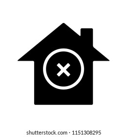 Sold Out Property. Object, Target. Chosen Building Symbol for Info Graphics, Design Elements, Websites, Presentation and Application - Vector. 