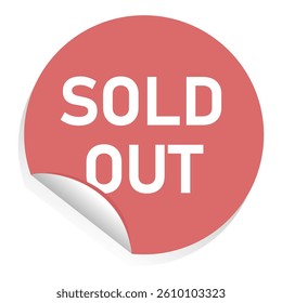 Sold out red 3d sticker vector
Vector 3d sticker on white background with inscription