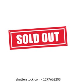 Sold out red badge vector eps10. Sold out stamp for web shop.