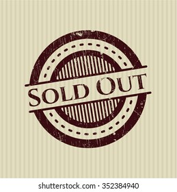 Sold Out rubber seal
