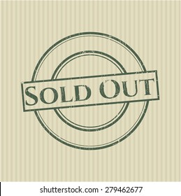 Sold out rubber stamp