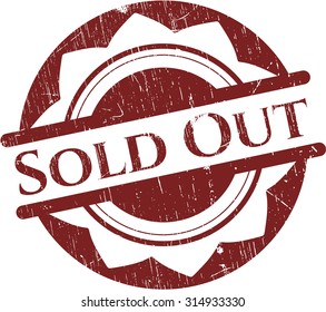 Sold Out rubber stamp