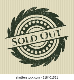 Sold Out rubber stamp