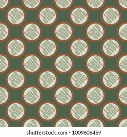 Sold Out seamless pattern with text. Caption inside rounded banner with pop art design and color texture. Sticker on a background.