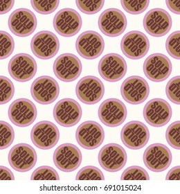 Sold Out seamless pattern with text. Caption inside rounded banner with pop art design and color texture. Sticker on a background.