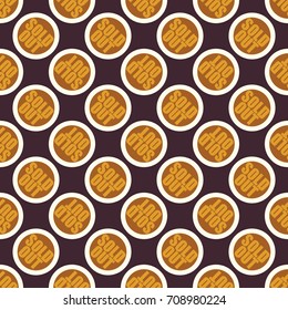 Sold Out seamless pattern with text. Caption inside rounded banner with pop art design and color texture. Sticker on a background.