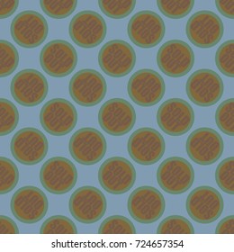 Sold Out seamless pattern with text. Caption inside rounded banner with pop art design and color texture. Sticker on a background.