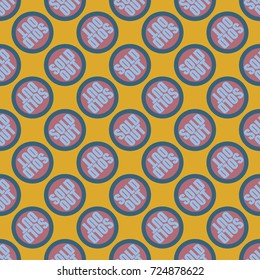 Sold Out seamless pattern with text. Caption inside rounded banner with pop art design and color texture. Sticker on a background.