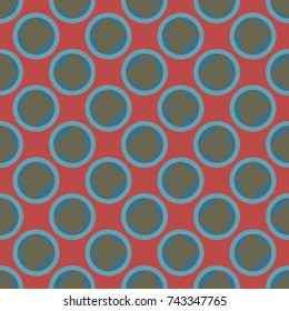 Sold Out seamless pattern with text. Caption inside rounded banner with pop art design and color texture. Sticker on a background.