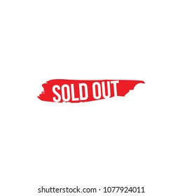 Sold out sign button