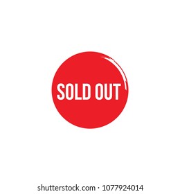 Sold out sign button