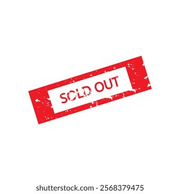 Sold out sign label stamp, Sold out square grunge sign