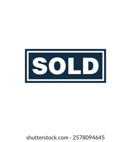 Sold Out Sign Vector Template