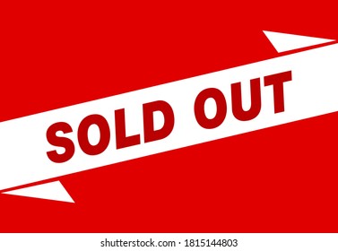 Sold out square banner design, sold out sign. Sold out banner