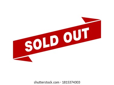 Sold out square sticker. Sold out sign. Sold out banner
