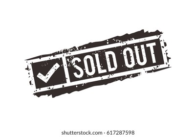 Sold Out Stamp 