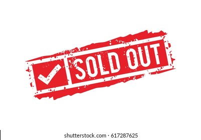 Sold Out Stamp 