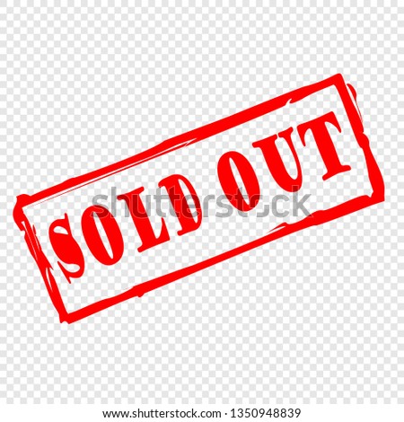 sold out stamp