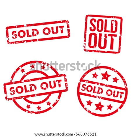 Sold out stamp