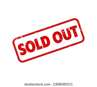 Sold out Stamp. Sold out stamp, grunge vintage rubber stamp vector design and illustration
