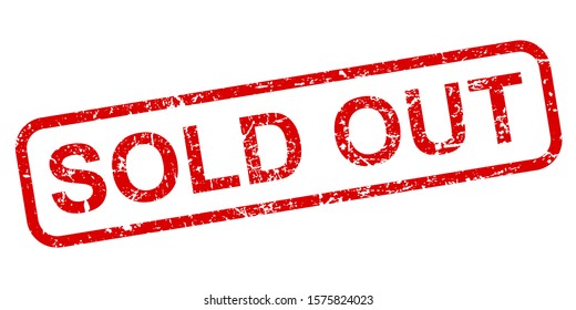 Sold out stamp icon sign – stock vector