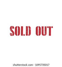 Sold Out Stamp Logo