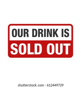 Sold Out Stamp vector illustration design