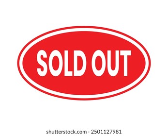 Sold out sticker. Sold out stamp icon for business. Sticky note paper with curled up corner, web design element. Sold out tag, Sold out plate isolated on white background. 