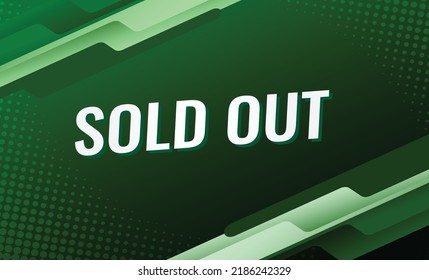 sold out word concept vector illustration with lines modern futuristic 3d style for landing page template ui web mobile app poster banner flyer background gift card coupon label wallpaper