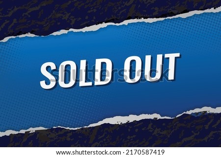 sold out word concept vector illustration with lines modern futuristic 3d style for landing page template ui web mobile app poster banner flyer background gift card coupon label wallpaper