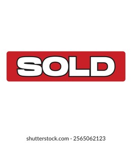 SOLD rider sign for real estate professionals and home sales, print ready 6in x 24in red rider for standard size yard frame