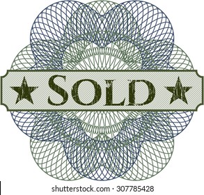 Sold rosette