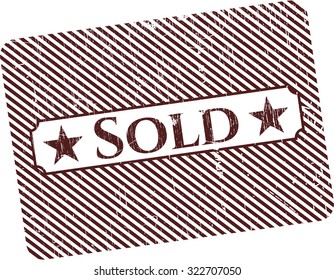 Sold rubber grunge texture seal