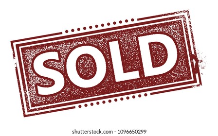 Sold Rubber Stamp