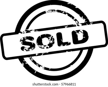 Sold rubber stamp