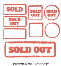 Sold rubber stamp. Sold out stamps grunge. Sold out badge